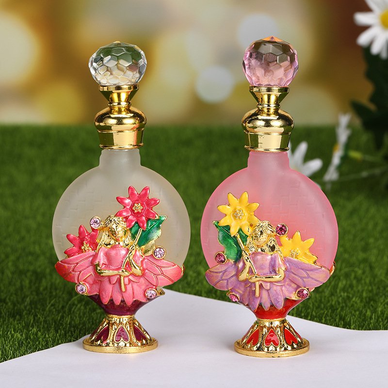 15ml enamel rose orchid Dubai style essential oil perfume empty bottle luxury customization glass bottles