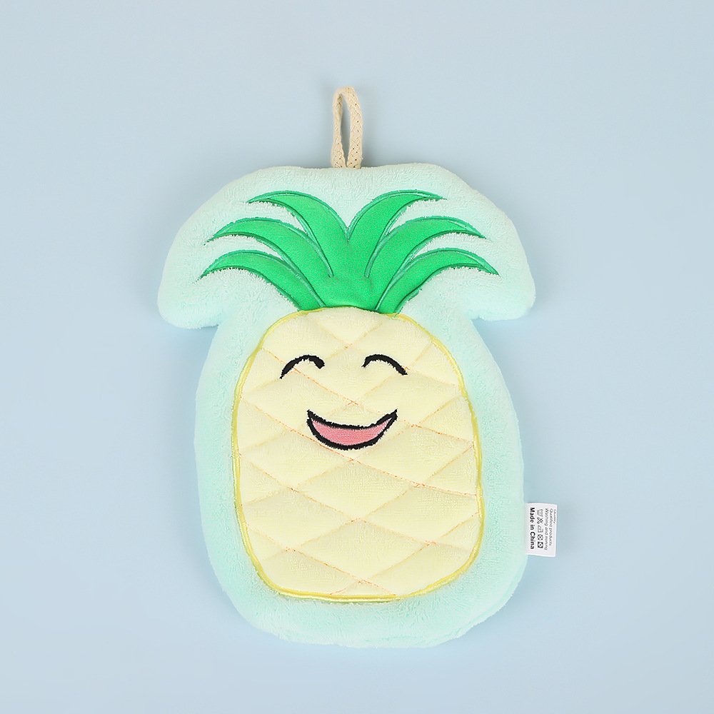 Cute cartoon hand towel hanging fruit shape hand towel