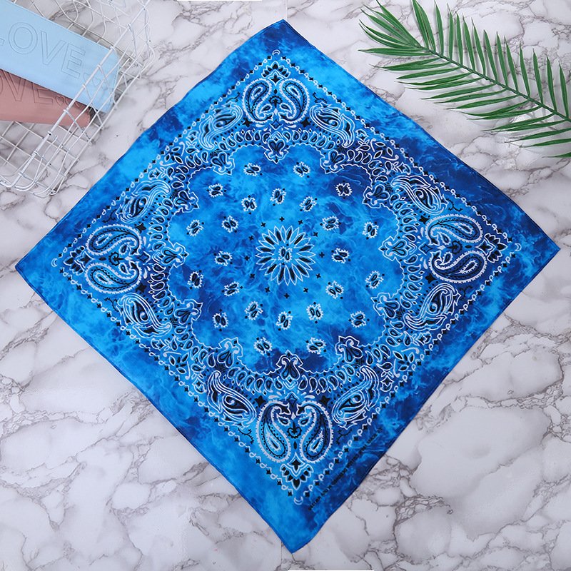 Wholesale Cheap Multi Function Sublimation Printing 100% Cotton Pocket Square Handkerchief Adult Hankies for Mens