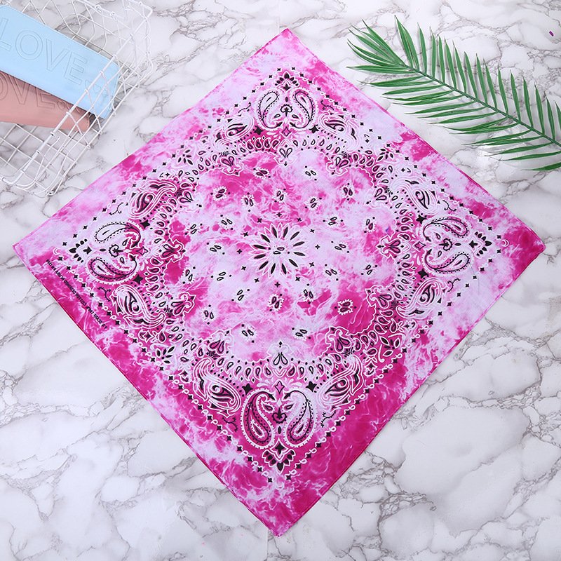 Wholesale Cheap Multi Function Sublimation Printing 100% Cotton Pocket Square Handkerchief Adult Hankies for Mens