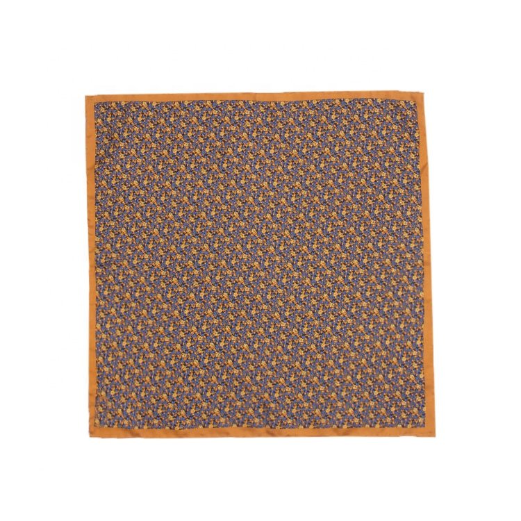 Custom Printed Pocket Men Handkerchief Organic Pocket Square Custom 100%Polyester Cheap Japanese Handkerchief for Men