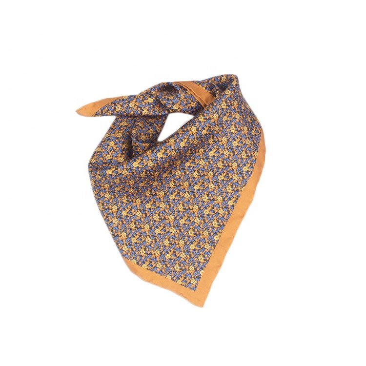 Custom Printed Pocket Men Handkerchief Organic Pocket Square Custom 100%Polyester Cheap Japanese Handkerchief for Men
