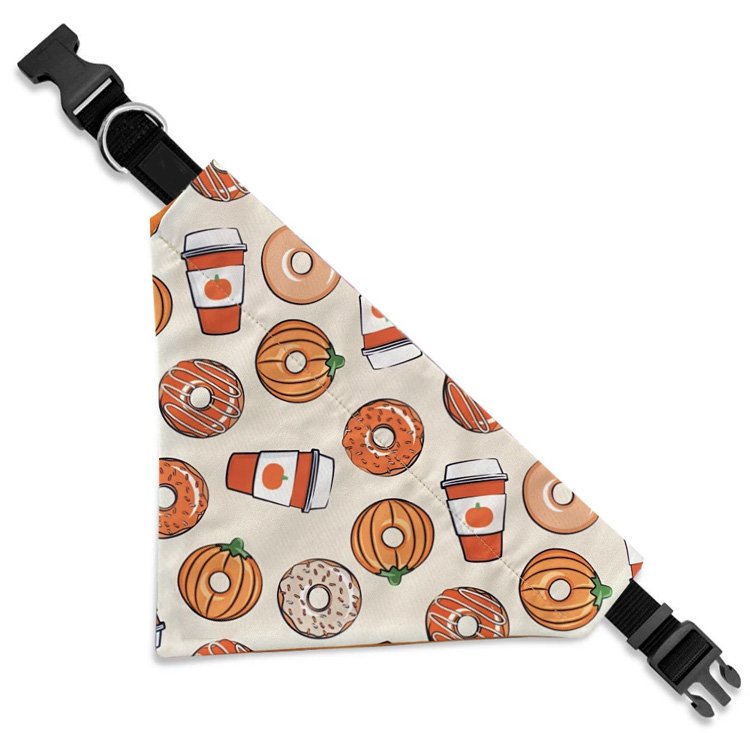 Adjustable Pet Triangle Scarf Dog Handkerchief Dog Bandana Collar Custom Printed Fabric Personalized Nylon Rope Dog Leash Rivet