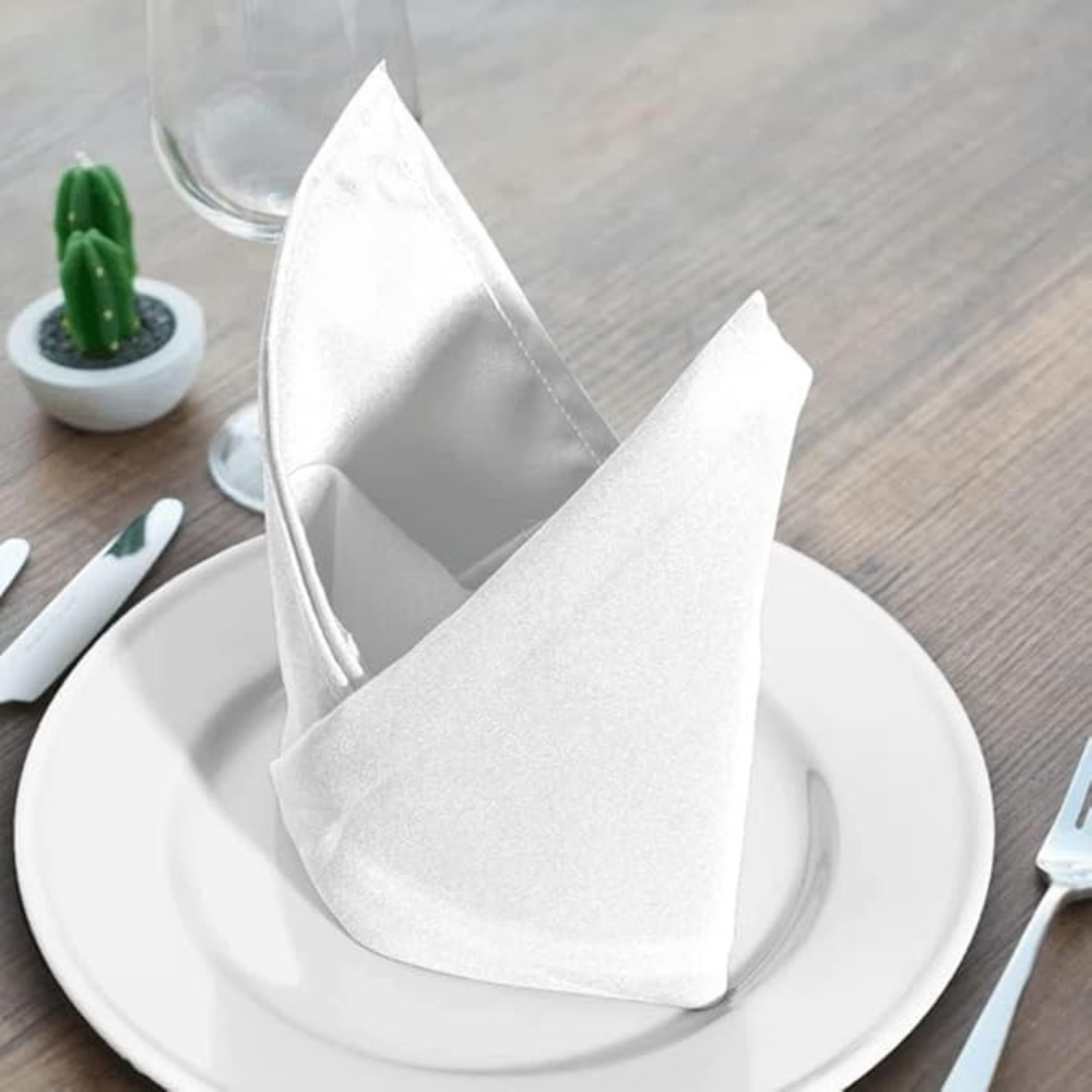 100% Cotton Kitchen Napkins Plain White Customized Logo Dishcloth Restaurant Bar Napkin Kitchen Towels