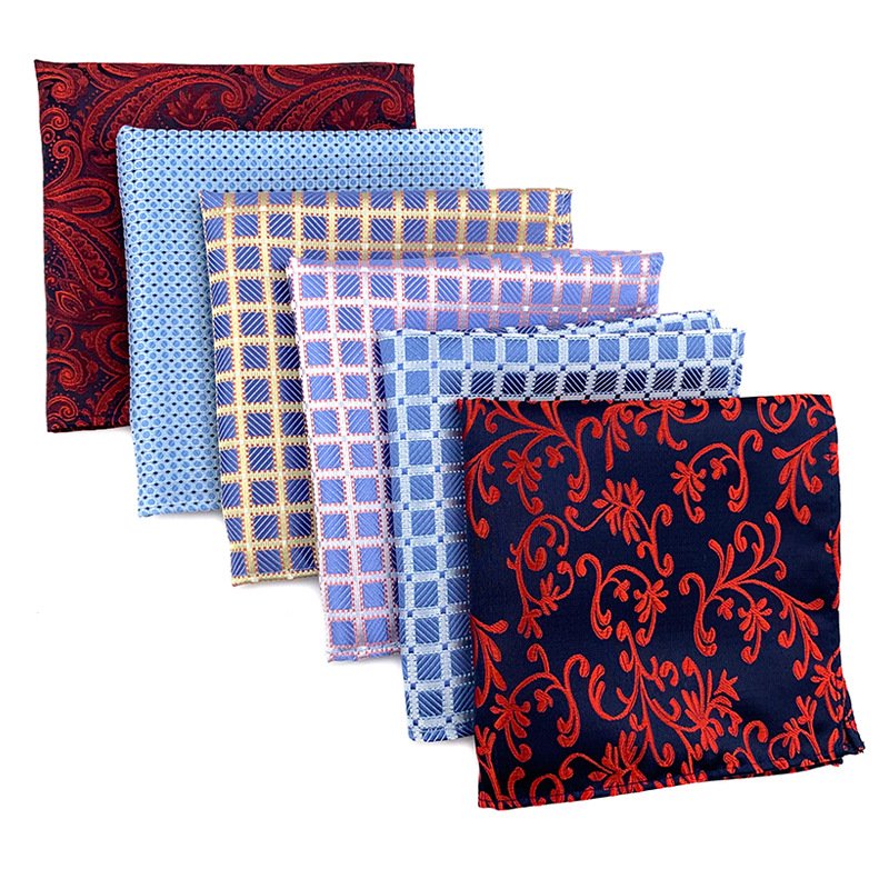 Wholesale Custom handkerchiefs own logo private label silk men's pocket square for men 100% silk men handkerchief paoleta