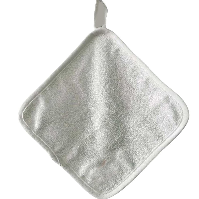 Hand face towel 100% cotton muslin 30*30c white color for Baby Kids Children muslin Handkerchief washcloth set