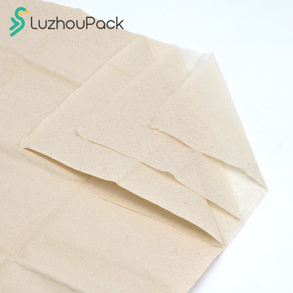 LuzhouPack ECRU Custom logo disposable printed virgin pulp facial paper tissue pocket size pack tissue paper handkerchief