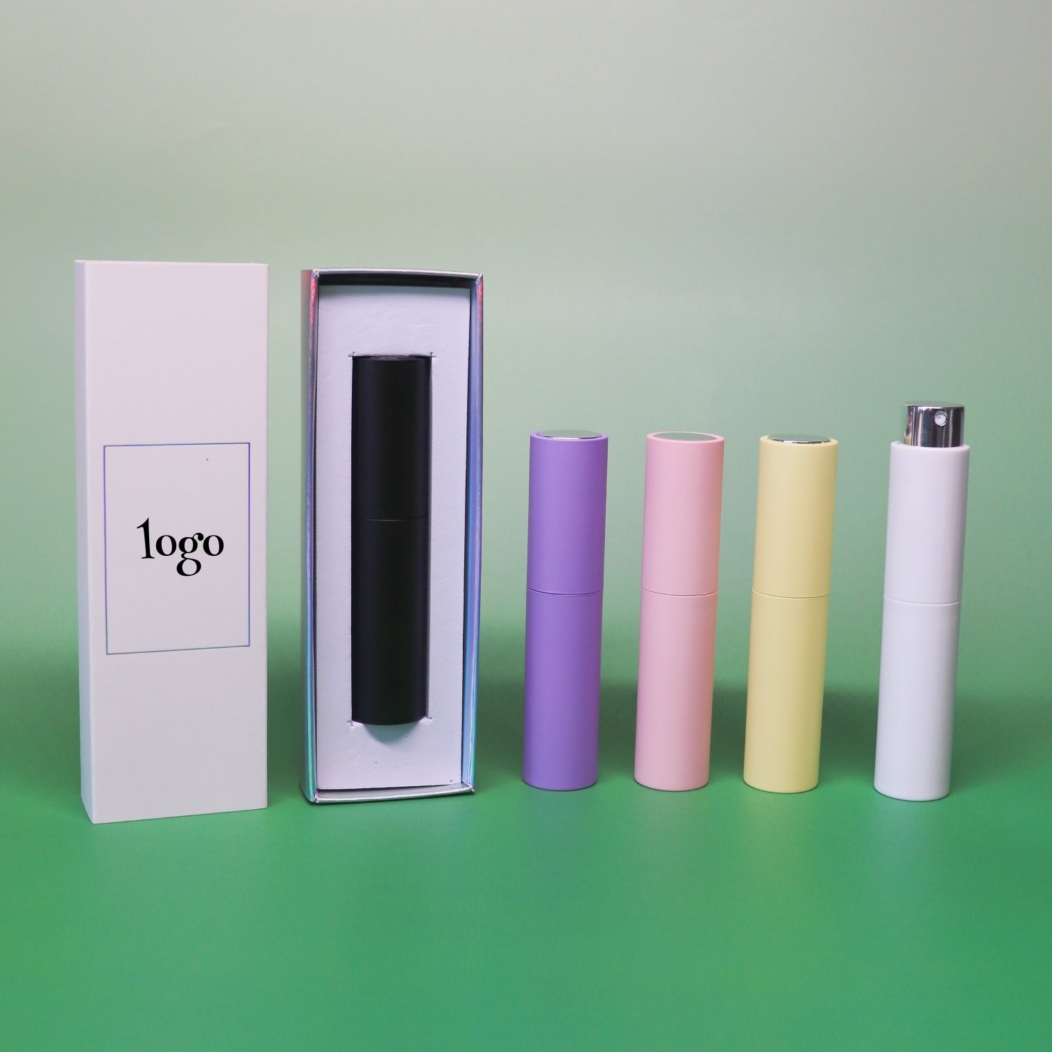 Wholesale Customized 8ml 10ml empty perfume bottle Atomizer Small Mini Empty 10ml refill Glass Spray Perfume Bottle with box
