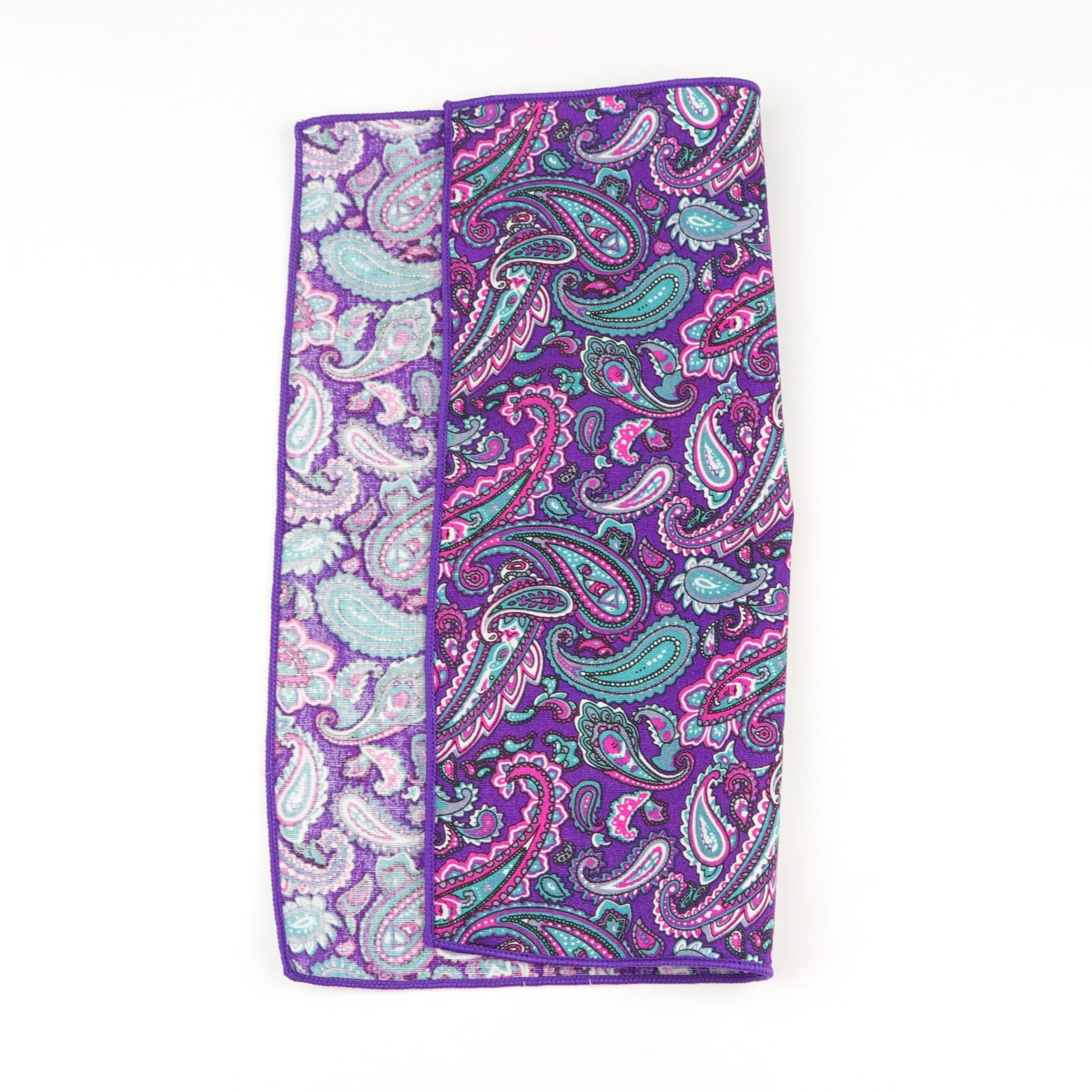 Cotton Handkerchiefs Woven Colorful Printing Flower Plaid Mens Casual Streak Square Pockets Handkerchief Towels