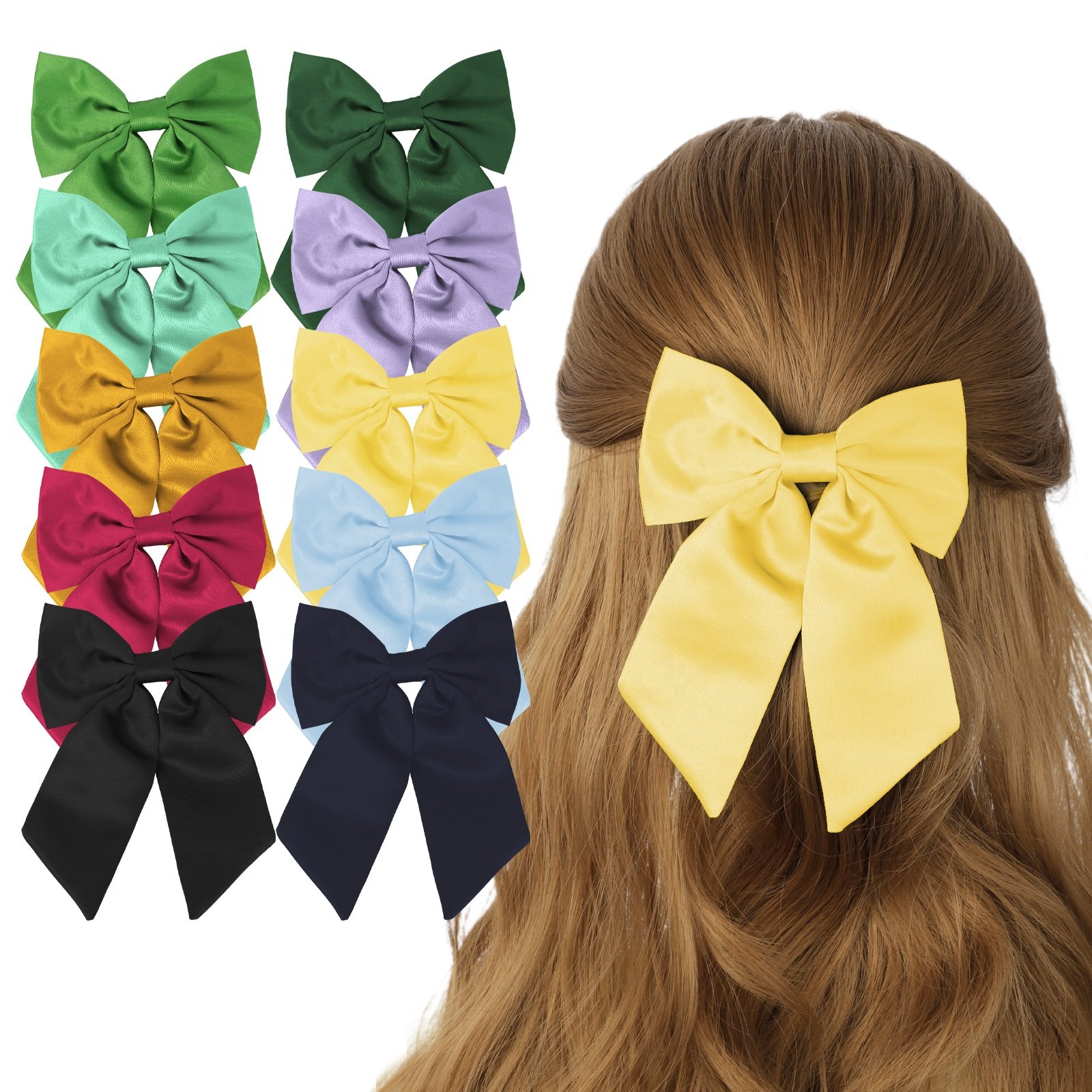 4 Pieces Men's Bow Tie Set Suite for Boys Suit Suspenders Bow Tie Suspender Wedding Accessories Men and Women