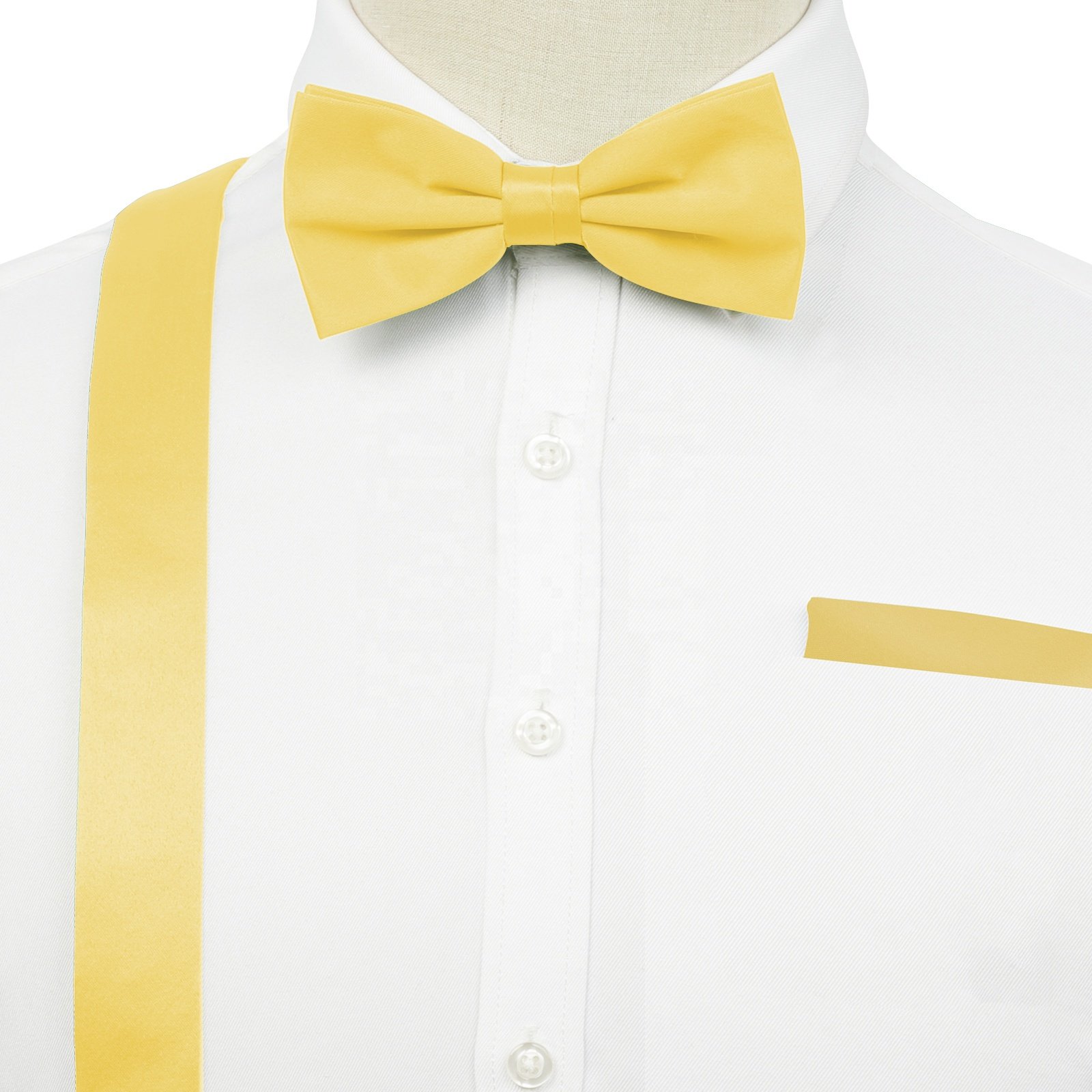 4 Pieces Men's Bow Tie Set Suite for Boys Suit Suspenders Bow Tie Suspender Wedding Accessories Men and Women