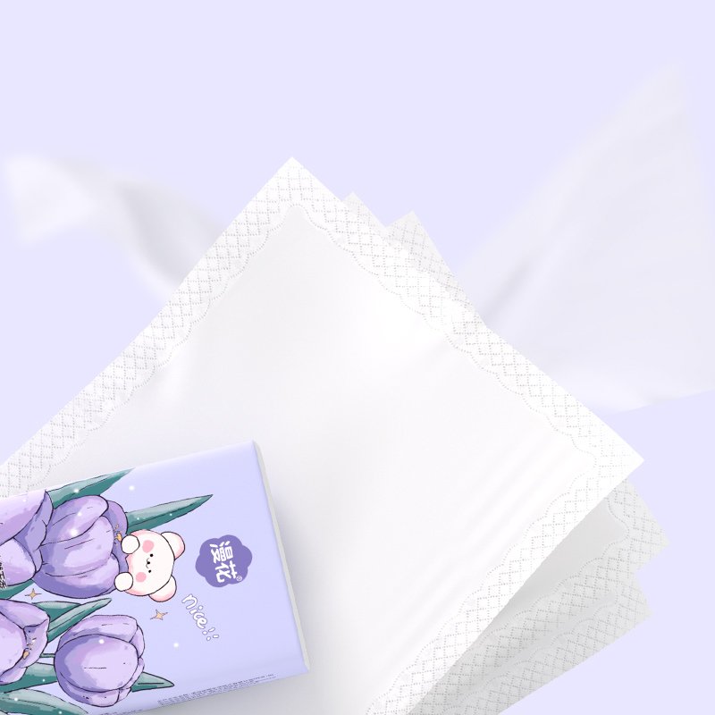 Factory supply convenient 100% virgin wood pulp pocket tissue 3 ply handkerchief paper widely use face napkin tissue