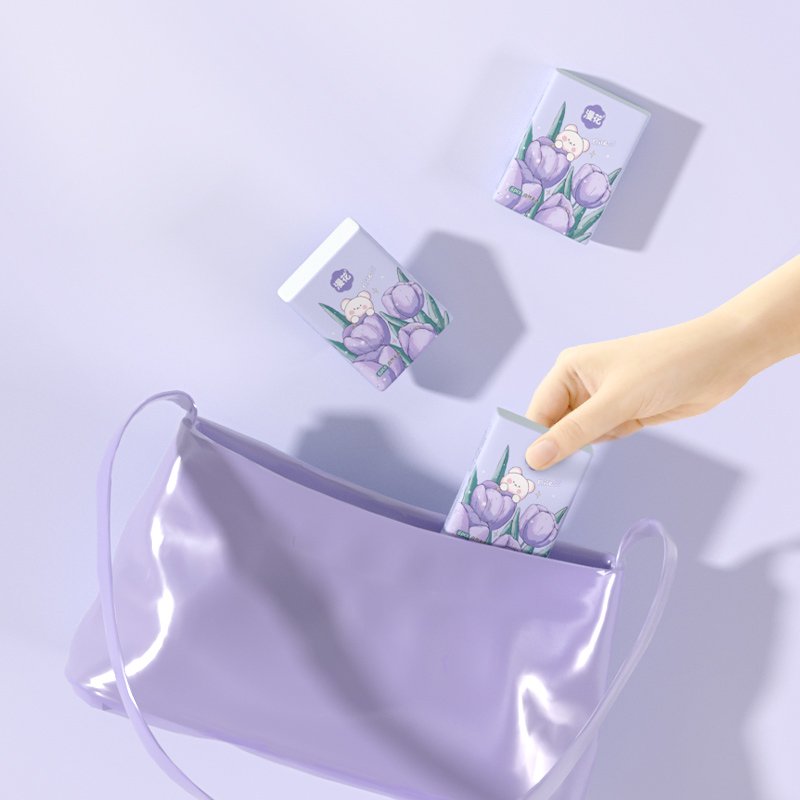 Factory supply convenient 100% virgin wood pulp pocket tissue 3 ply handkerchief paper widely use face napkin tissue