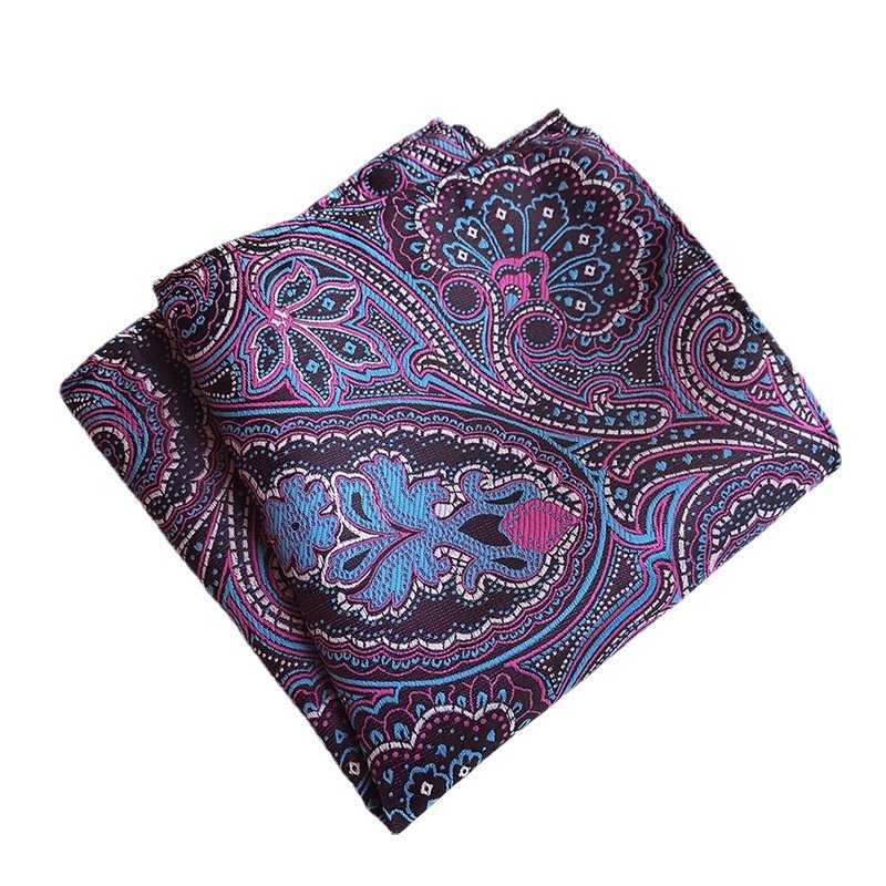Male Suits Stylish Accessories Handkerchief Business Casual Wedding Party Prom Men Paisley Pocket Square