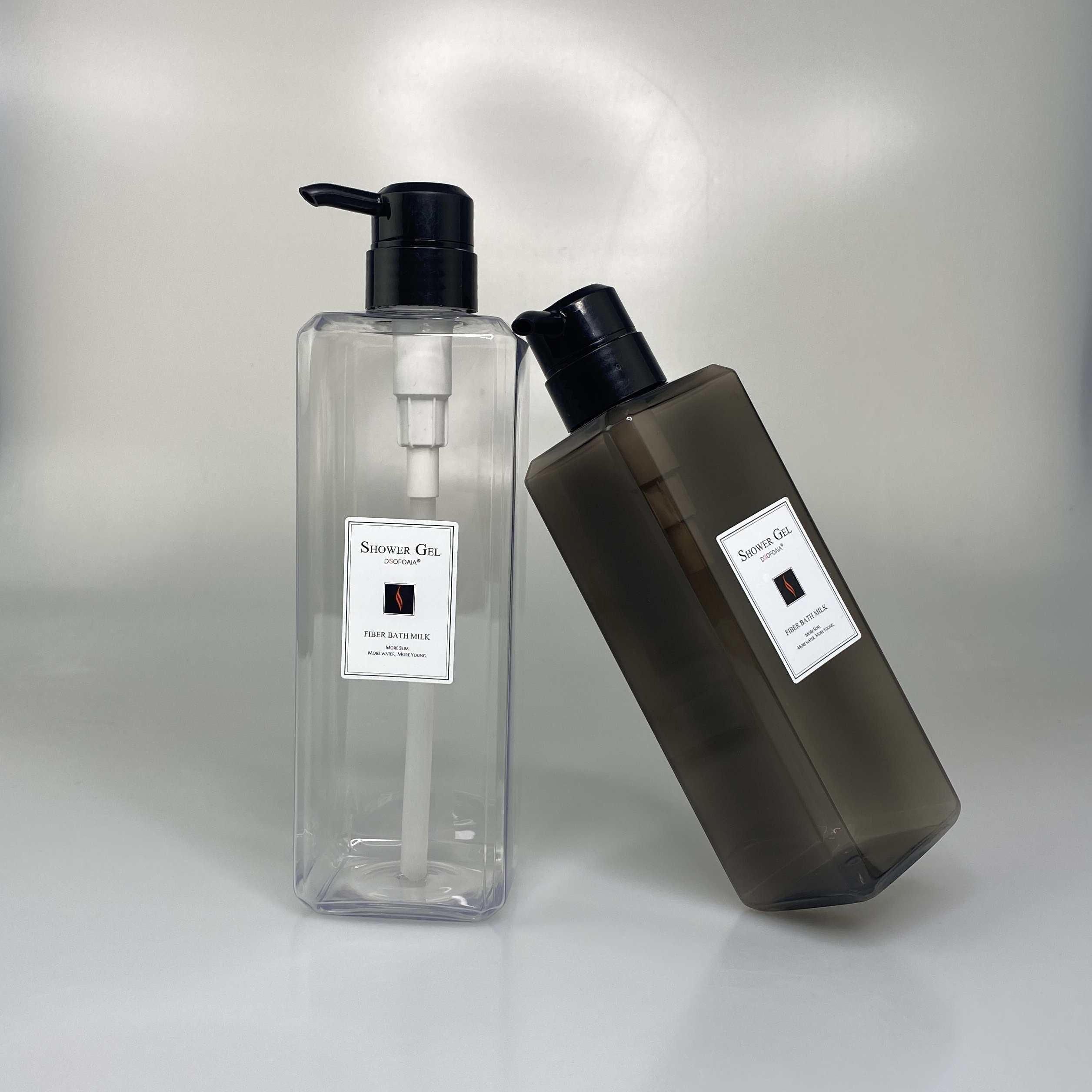emballage vide shampoo PET hair shampoo conditioner bottles Personal care container private label bouteille cosmtiques