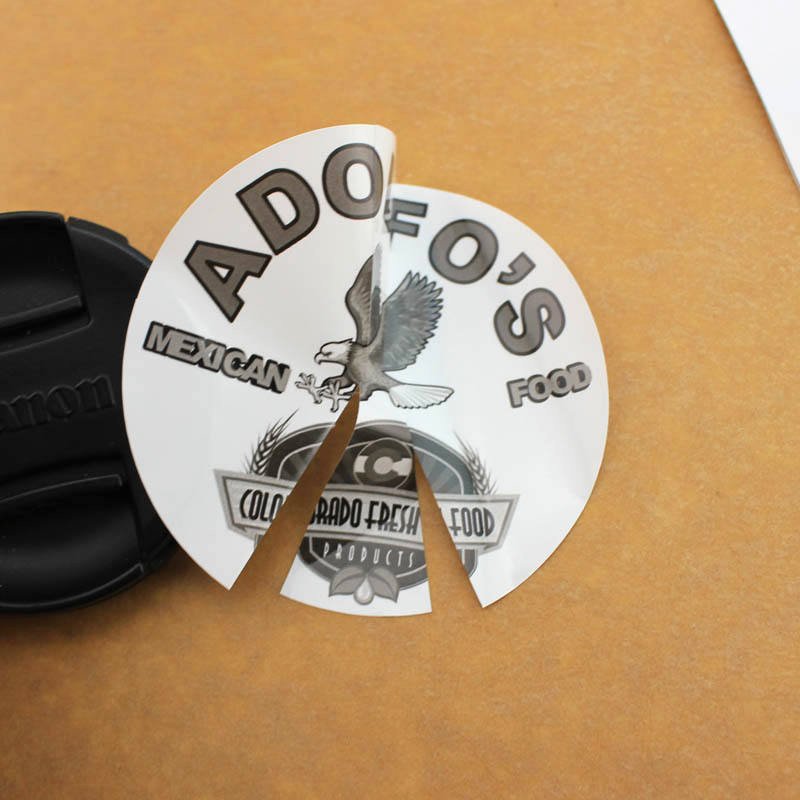 Custom A4 Sheet Vinyl Destructible Eggshell Anti-Fake Seal Tamperproof Tamper Proof Tape Logo Sticker