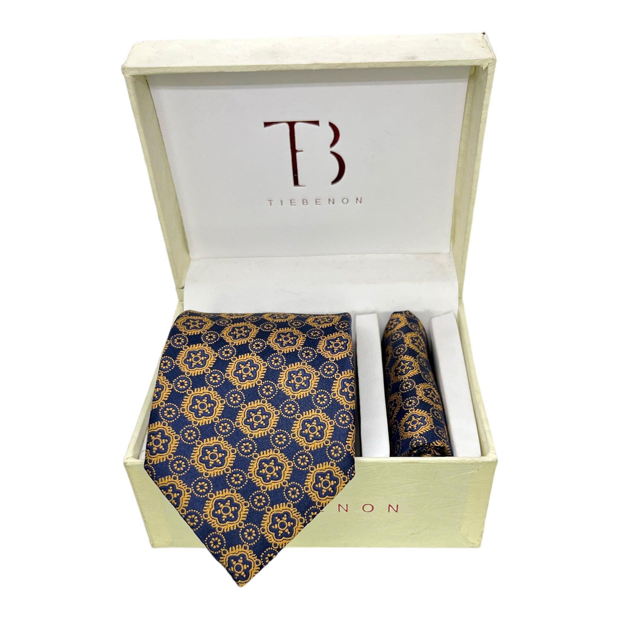 Ornamental Tie And Pocket Square Combo