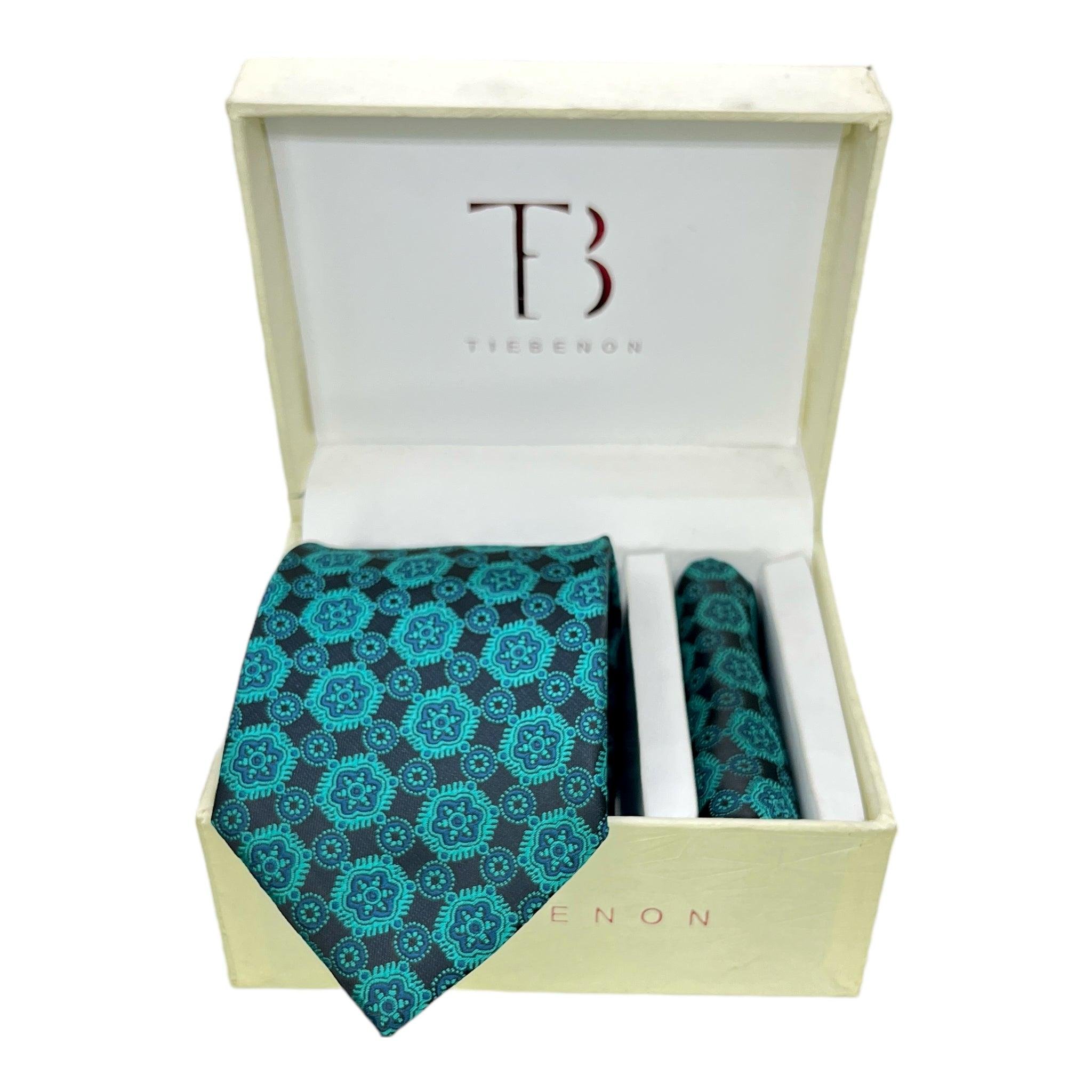 Ornamental Tie And Pocket Square Combo