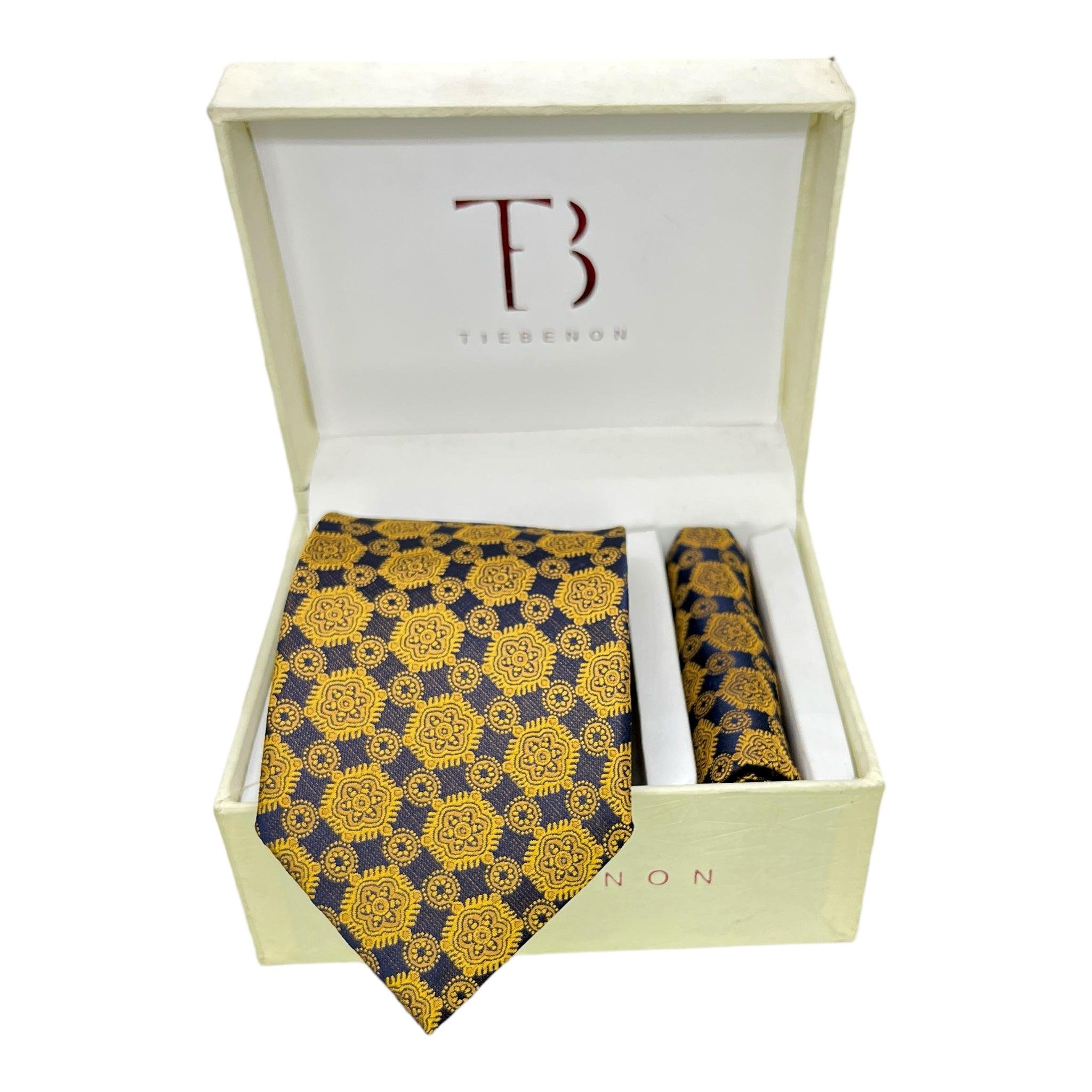 Ornamental Tie And Pocket Square Combo