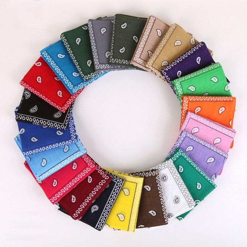 12 Pack Cowboy Bandanas Bandana with Original Paisley Pattern Party Favor Scarf Headband Handkerchiefs