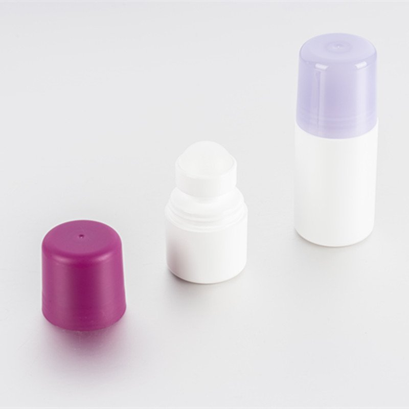 60ml customized roll-on bottle with plastic roll on ball for plastic deodorant bottle packaging