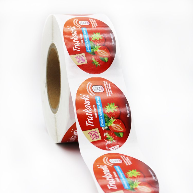 Die cut product private custom round labels paper vinyl adhesive waterproof packaging sticker label printing logo sticker roll