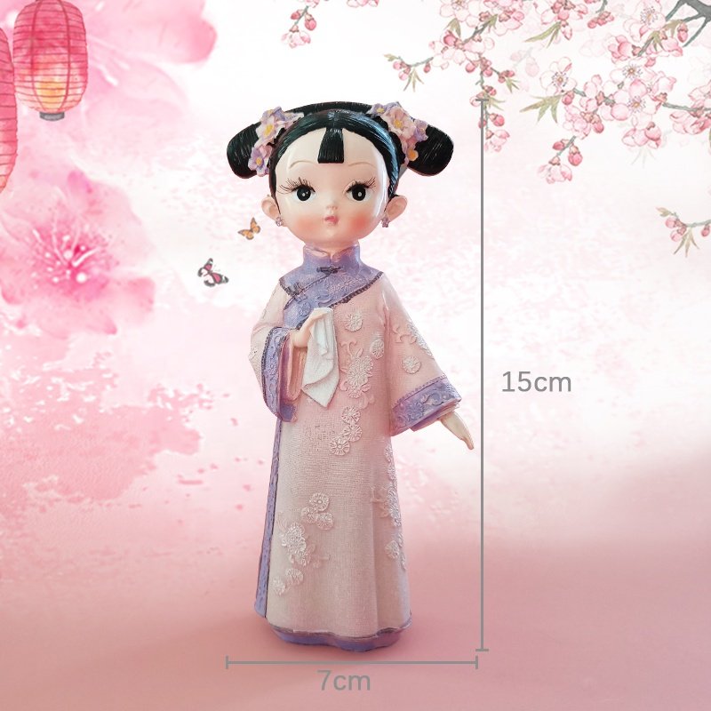 Courtly style girl Resin girl ornaments United States home statue