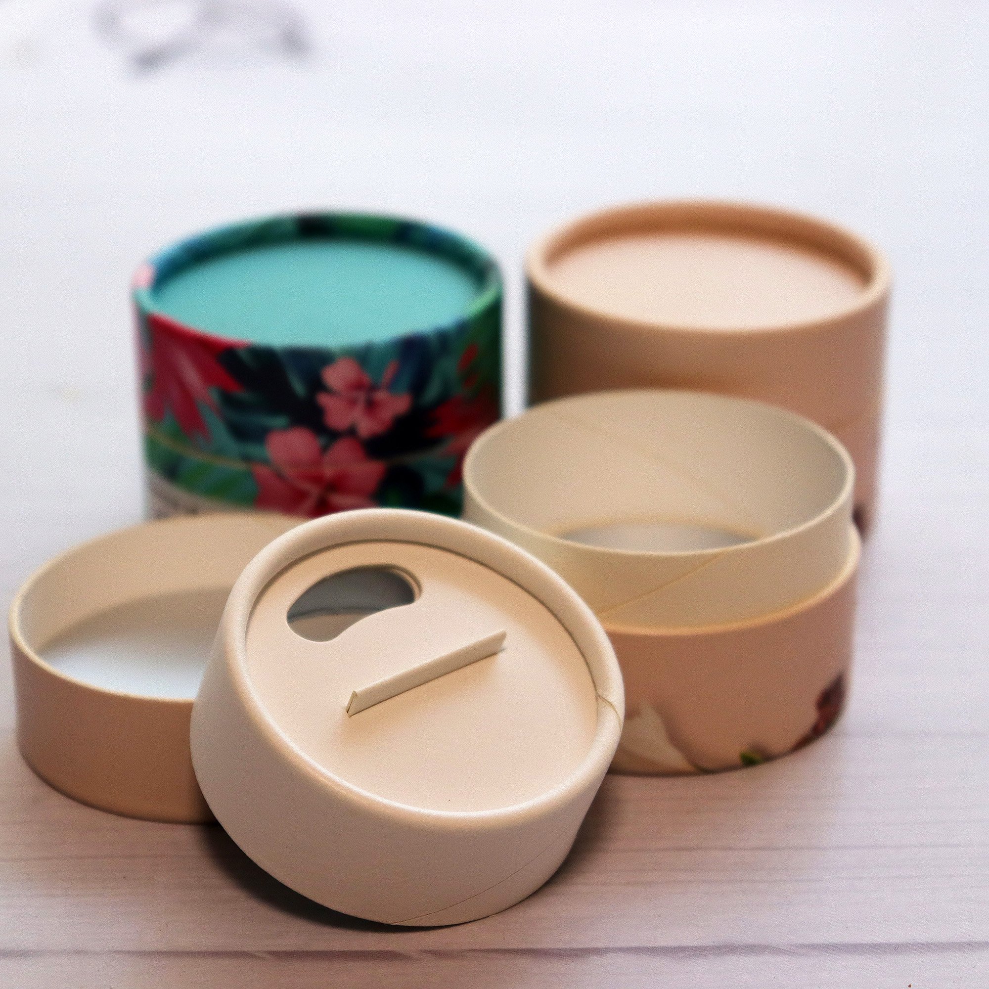 Customize Eco-Safe Sieve food grade Paper Tubes for body Powder Packaging cylinder