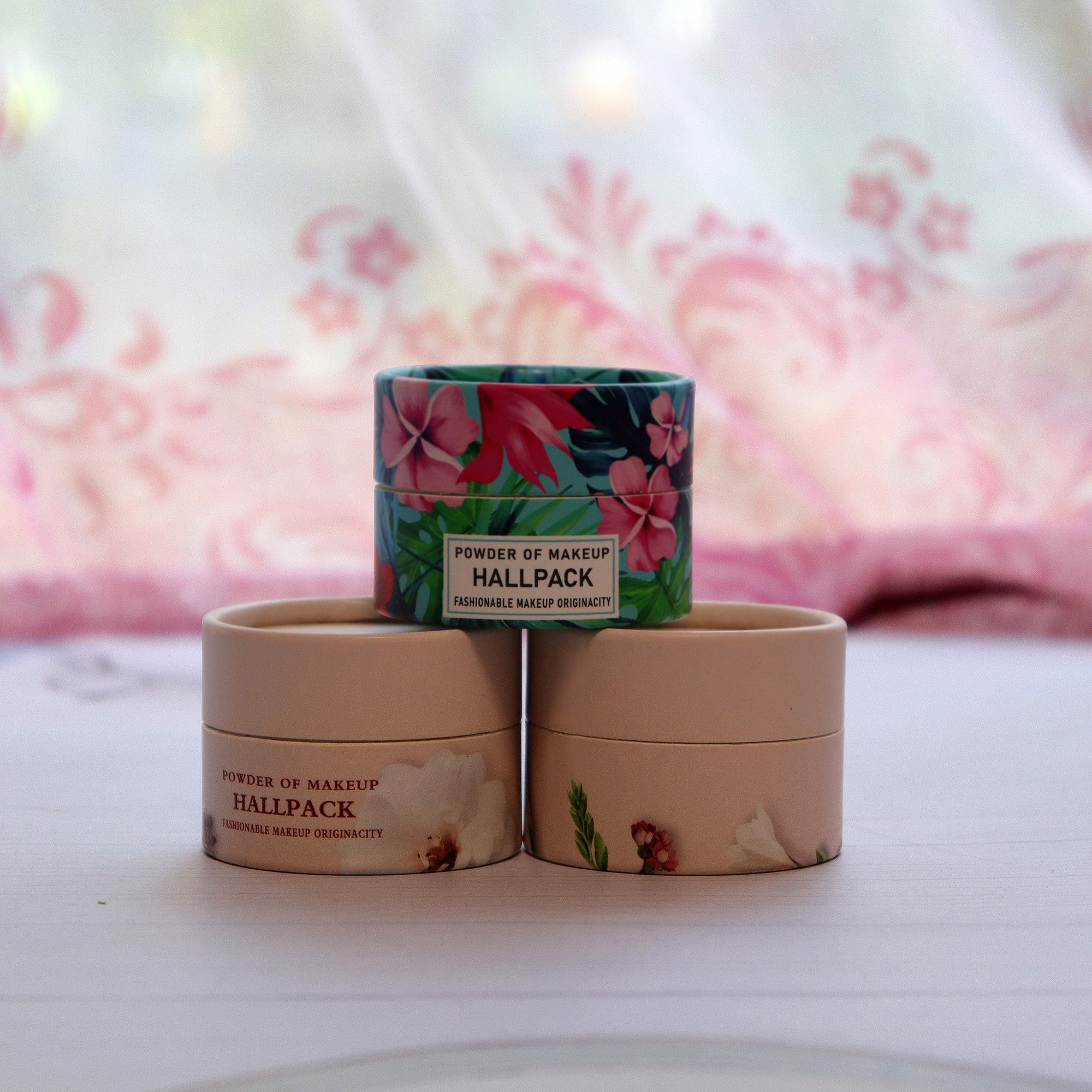 Customize Eco-Safe Sieve food grade Paper Tubes for body Powder Packaging cylinder