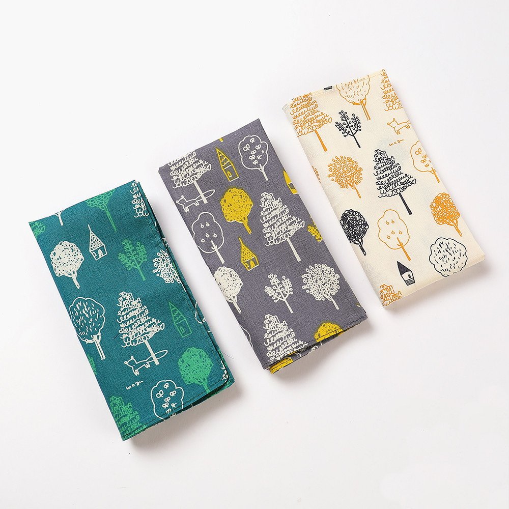 pure cotton high-quality printed women's handkerchief thick feeling Japanese style