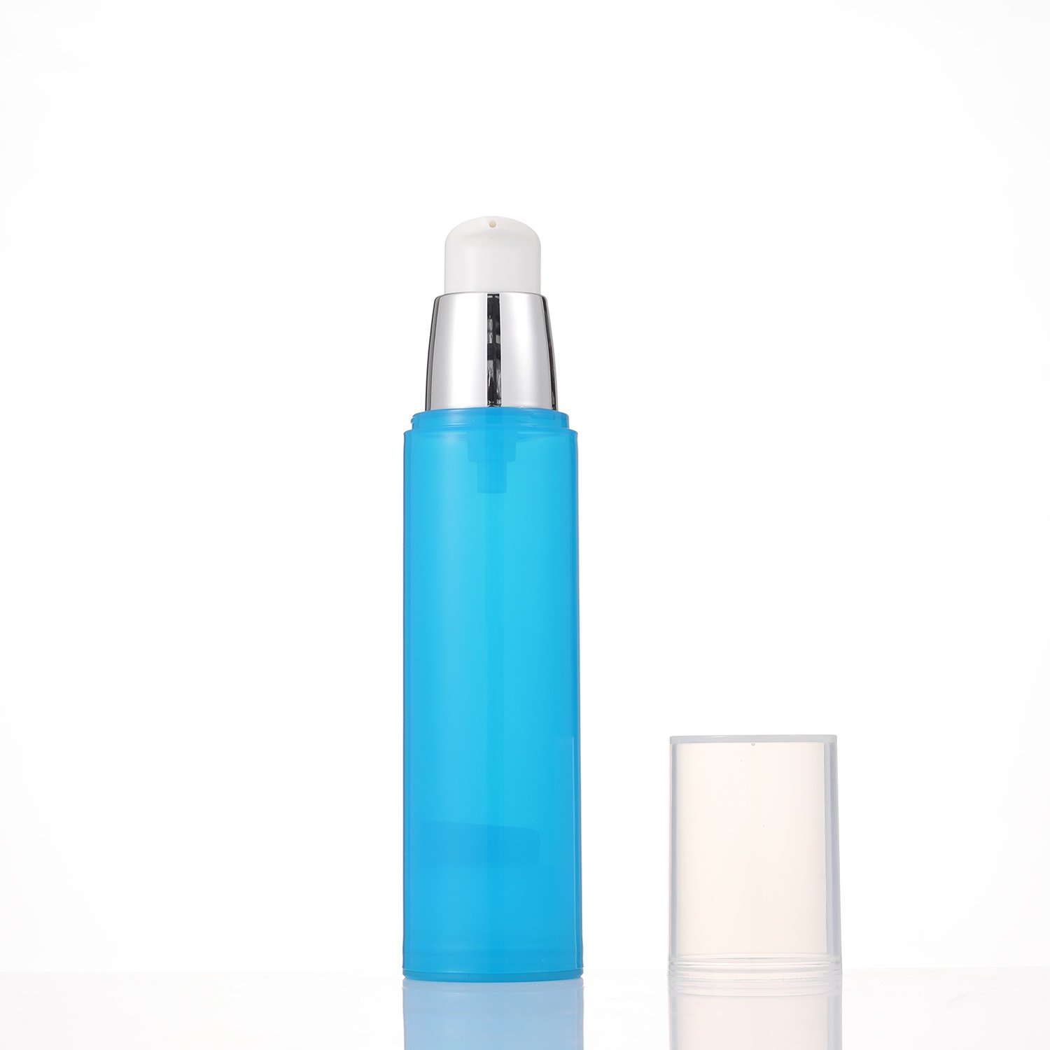 Perfect Quality Clear Plastic Lotion Bottle With Top Airless Pump Available In 15ml 30ml 50ml