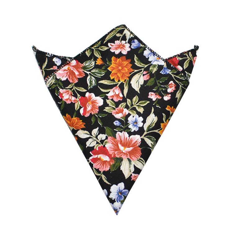 100 Polyester Fashion Handkerchief Paisley Floral Pocket Square Hanky For Women Mens Wedding Dress Suit Accessories