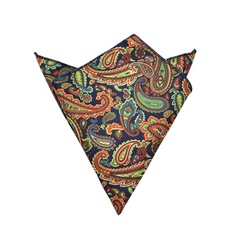 100 Polyester Fashion Handkerchief Paisley Floral Pocket Square Hanky For Women Mens Wedding Dress Suit Accessories