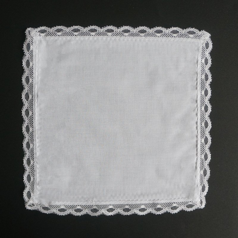 custom In Loving Memory Handkerchief, Wedding Day Remembrance white cotton Memorial Handkerchief Gift for the Bride or Groom