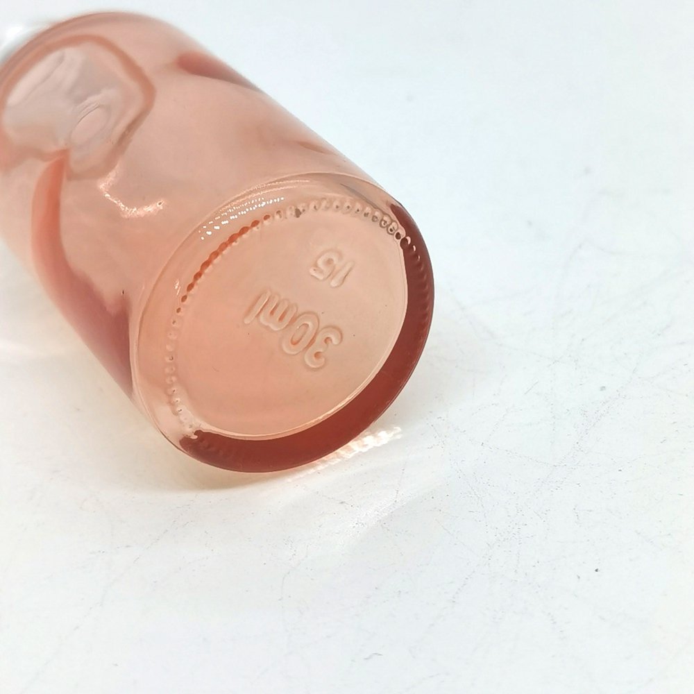empty cosmetic serum essential oil container 100ml rose gold champagne pink glass dropper bottle