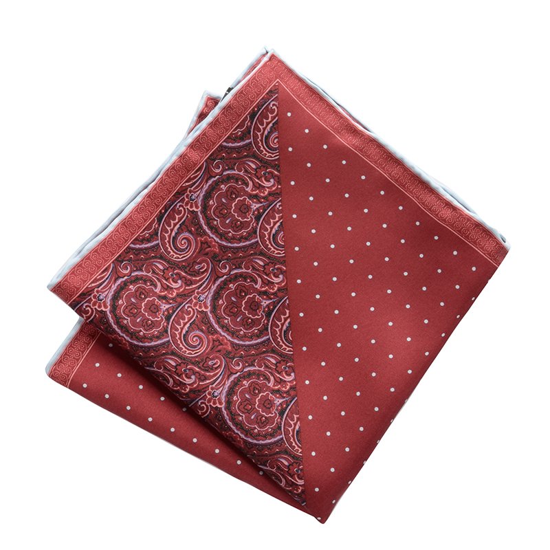 Hamocigia Fashion Handkerchief Paisley Floral Hanky Mens Suit Pocket Square