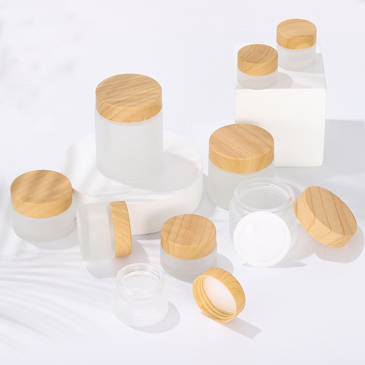 5ml 10ml 15ml 20ml 30ml 50ml 100ml Glass Bottle Milk Juice frosted clear essential oil glass dropper bottle with bamboo lid