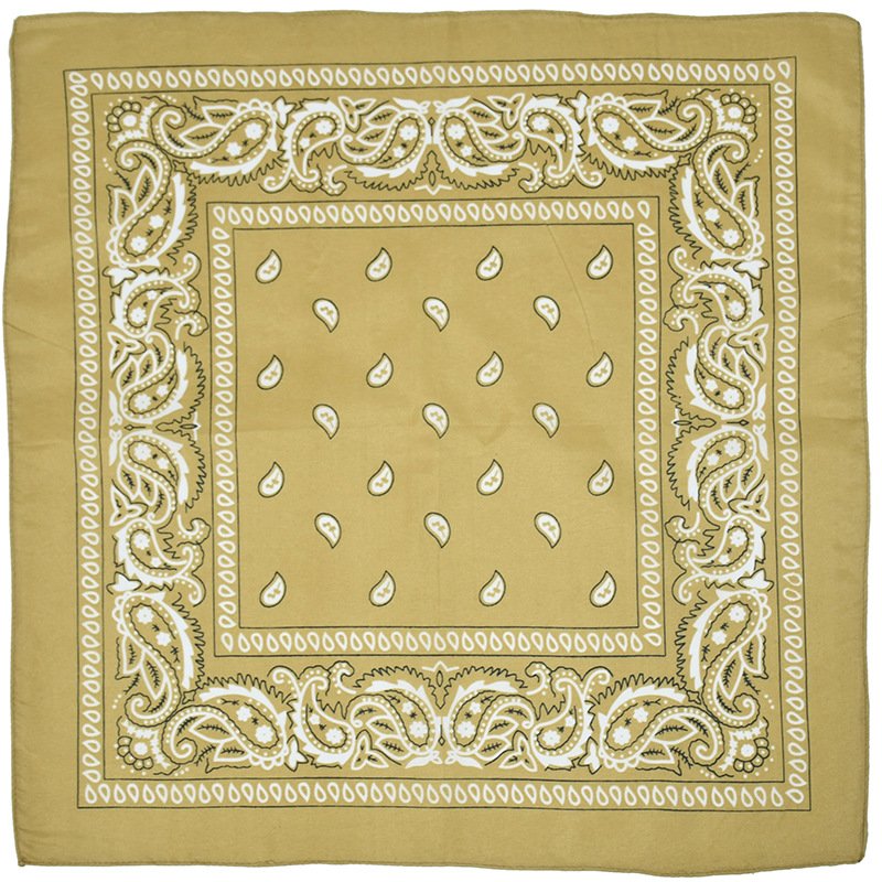 Wholesale Fashion Paisley Pattern Handkerchief Printing Bandana Cheap Bandana Polyester Square Bandana