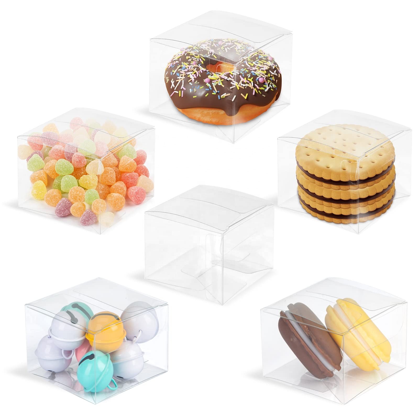 BIG SALE Auto Lock Bottom Tuck Top Clear Plastic Box Plastic Protector Case Box Toys