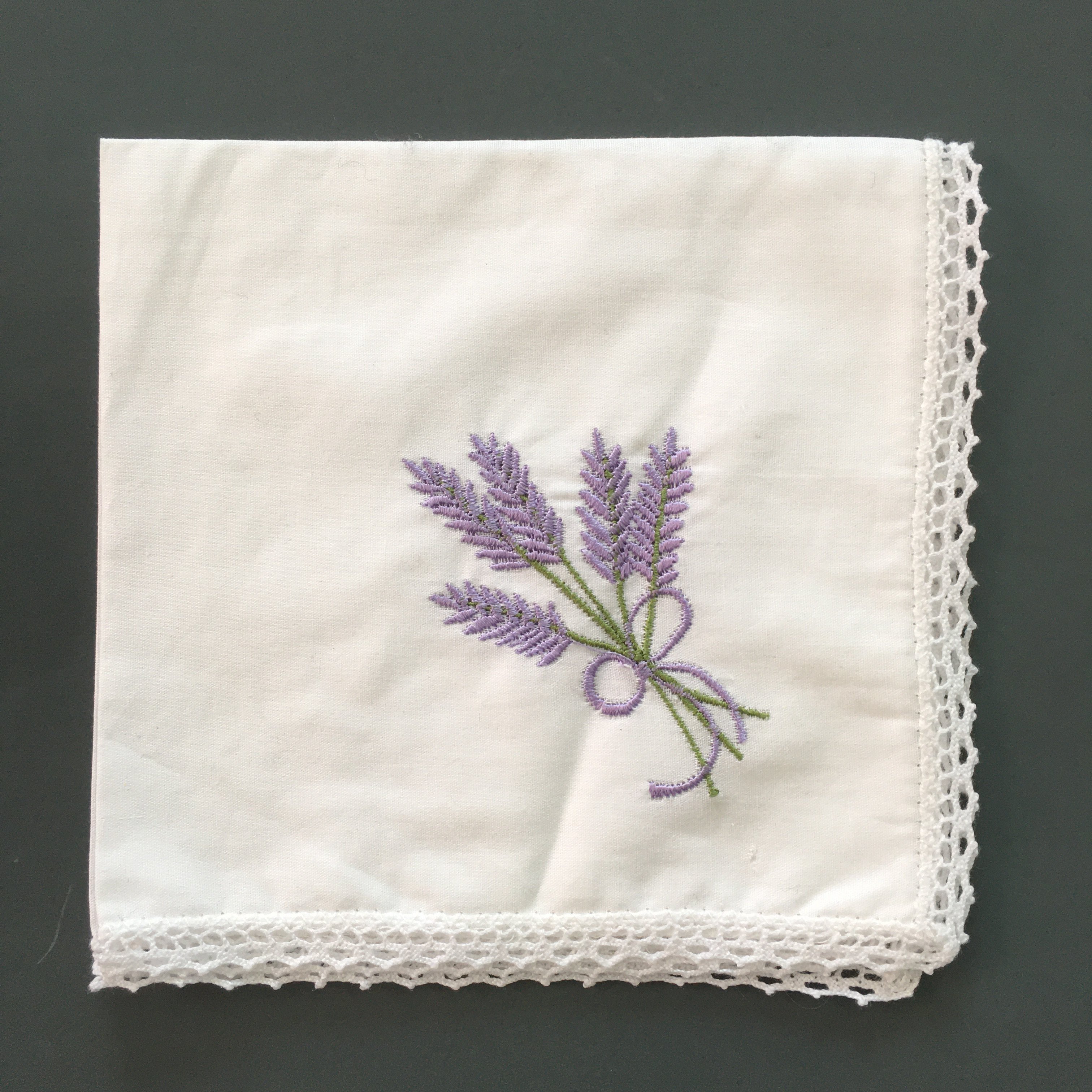 white cotton handkerchief suit hanky