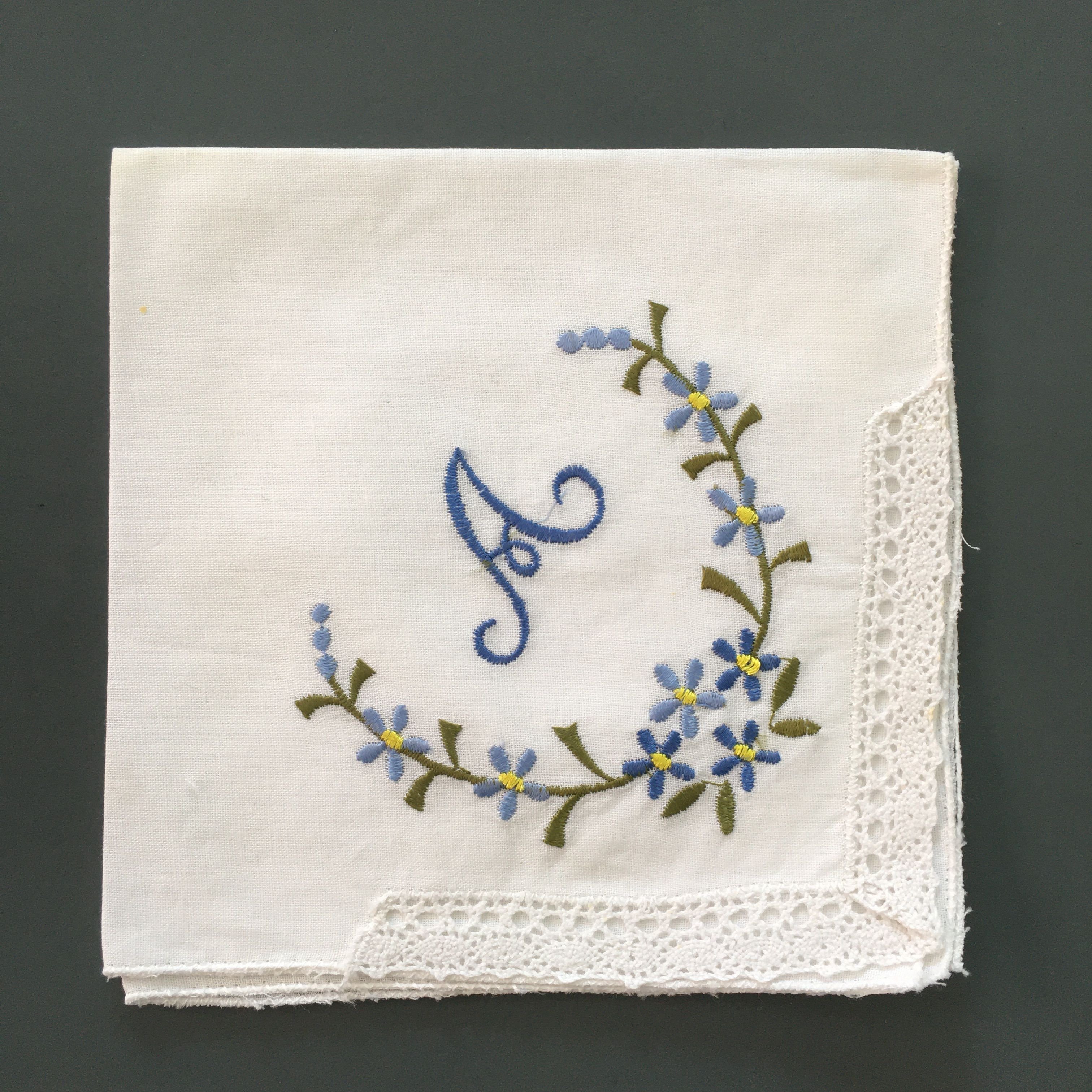 white cotton handkerchief suit hanky