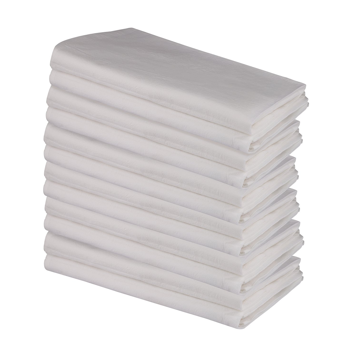 100% Cotton Flour Sack Towel-White Embroidered and Woven Luxury Style for Kitchen Table Airplane Restaurant Use