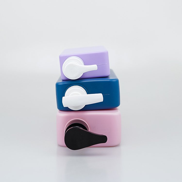 Easy Open End Eco Friendly Hair 100ml 200ml 400ml 500ml custom empty plastic rectangle PET cosmetic packaging turkish