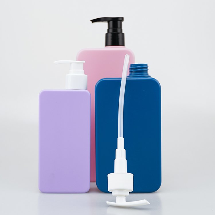 Easy Open End Eco Friendly Hair 100ml 200ml 400ml 500ml custom empty plastic rectangle PET cosmetic packaging turkish