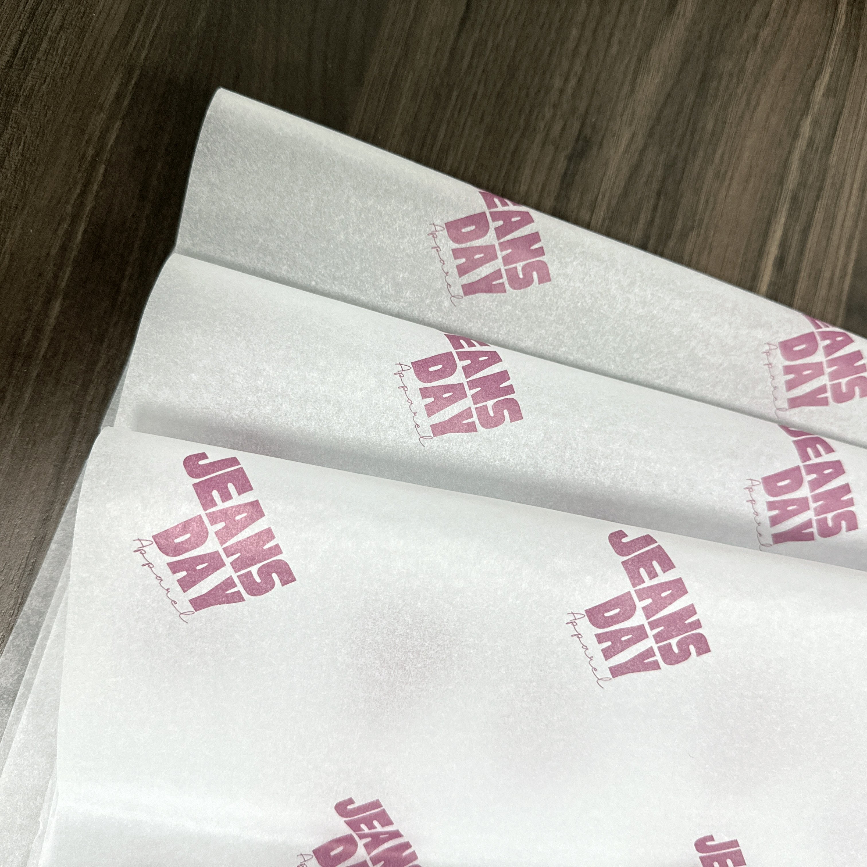 Refine Your Gift Presentation with Stylish Custom Logo Tissue Papers: Luxurious White and Bold Options for Clothing Wrapping
