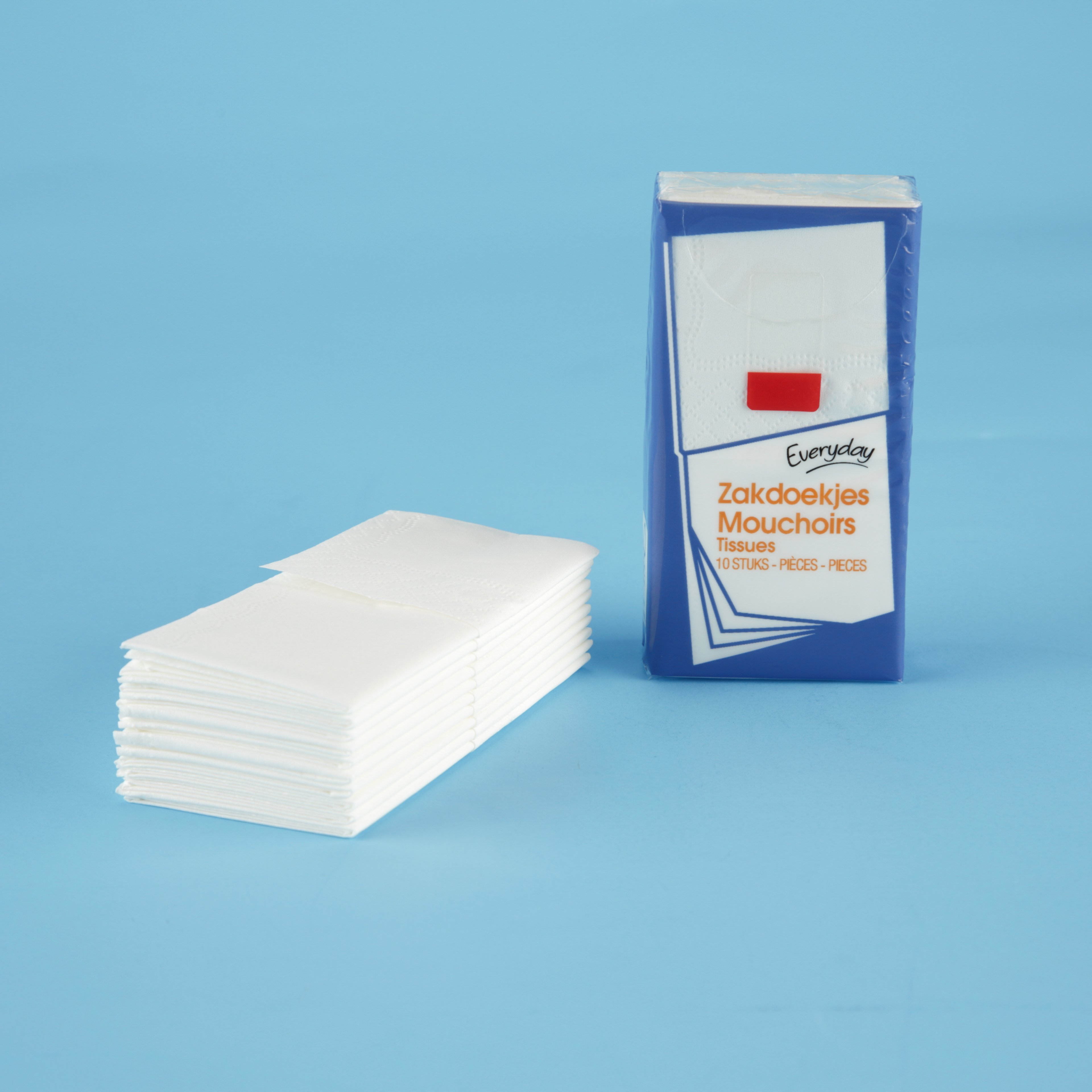 Wholesale Facial Tissue 4 Layers 10 Pieces Of Portable Pocket Tissue virgin wood Pulp Paper Handkerchief Square Table Napkins
