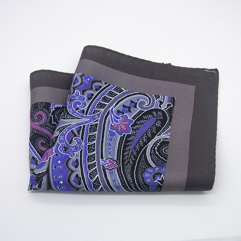 Men's Patterned Silk Silk Square Towel Wedding Business Suit Pocket Towel Shirt Handkerchiefs