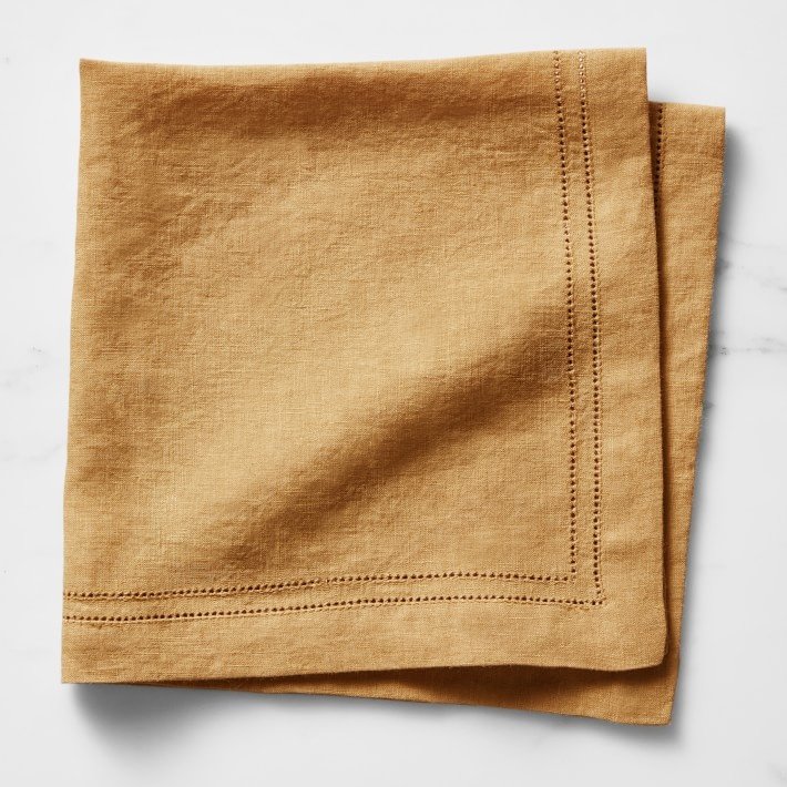 High quality Hemstitch Design and Soft Weave White 100% Pure Linen Men's Plain Linen Handkerchief