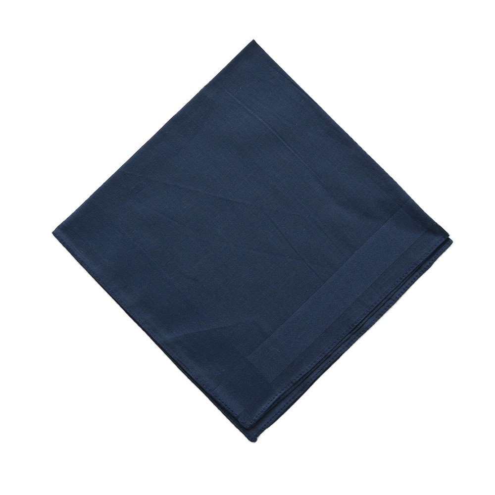 40x40cm Plain Square Hankies 100% Cotton Solid Color Handkerchief For Men