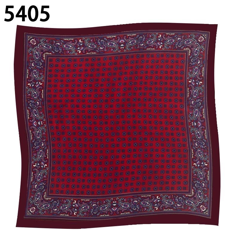 Wholesale cheap high quality multiple styles paisley handkerchief digital print lot stock men's pocket square